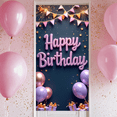 thumbnail image 6 of Yatrandify Glitter Happy Birthday Balloon Banner for Celebration Party Decoration Event Background, 6 of 7