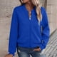 thumbnail image 1 of Sudadera informal de manga larga con capucha y chaquetas para mujer Sudadera holgada de manga larga con cremallera Chaqueta informal de béisbol de punto grueso Chaqueta de poliéster para mujer, 1 of 7