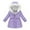 Light Violet, variant on XIMIN Kids Girls Coat Hooded Thermal Waterproof Windproof Puffer Jacket Fleece Lined Zip up Long Jackets with Pockets Teen Fall Winter Warm Snow Clothes
