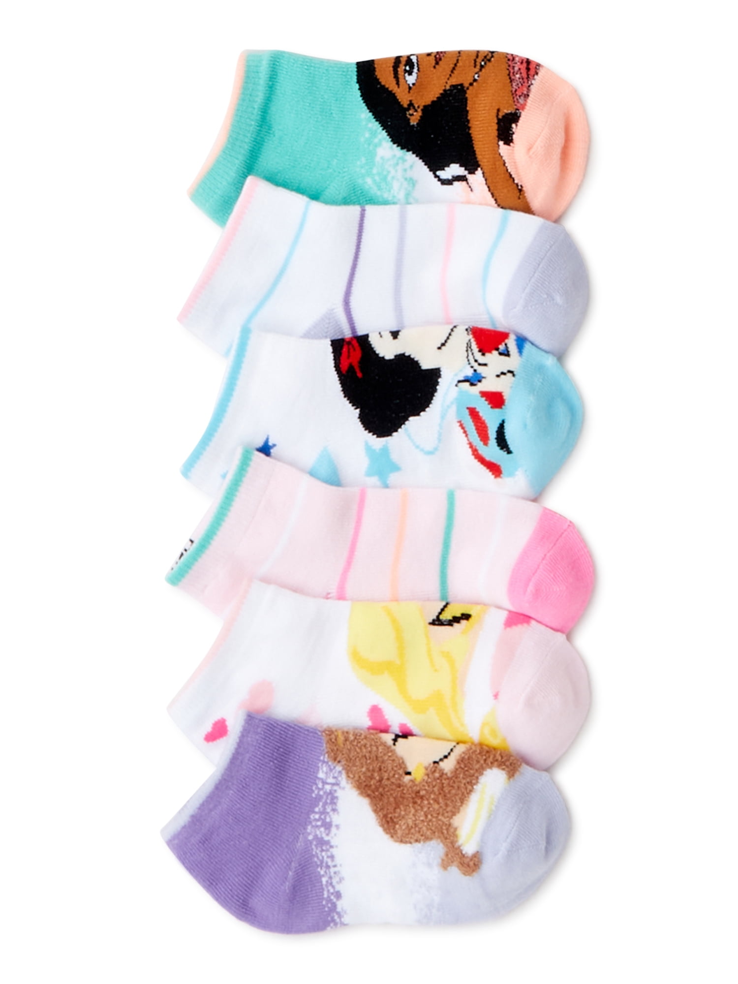Disney Princess Toddler Girls' Socks, 6Pack