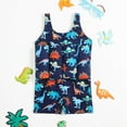 thumbnail image 4 of GYRATEDREAM Baby Toddler Girls Boys Float Suit One Piece Rashguard Cartoon Dinosaur Buoyancy Swimsuit 2-9 Years, 4 of 8