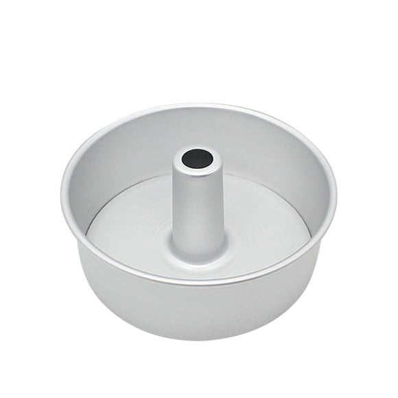 6Inch/8Inch Angel Food Cake Pan With Removable Bottom Aluminum Round Tube Pan Chiffon Cake Baking Tin Removable Bottoms Flat & Tube Anodized Aluminum Alloy Rustless Angel Cake One Size Gift