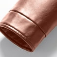 thumbnail image 6 of Maoxin Mens Jacket Men Fashion Solid Color Zipper Pocket Lapel Long Sleeved Hooded Leather Jacket Plus Size Jackets for Men Coffee XL, 6 of 8