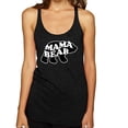 thumbnail image 2 of Wild Bobby, Mama Bear Animal Design, Animal Lover, Women Tri-Blend Racerback Tank Top, Vintage Black, Small, 2 of 4