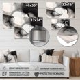 thumbnail image 4 of Designart "Pure Serenity in Black and White II" Minimalism Metal Art Living Room, 4 of 5
