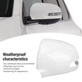 thumbnail image 3 of White Car Rearview Mirror Cover Cap With Turn Signals Hole Protective ABS Side Door Wing Mirror Cap Trim Replacement for Outlander 2013-2019, 3 of 7