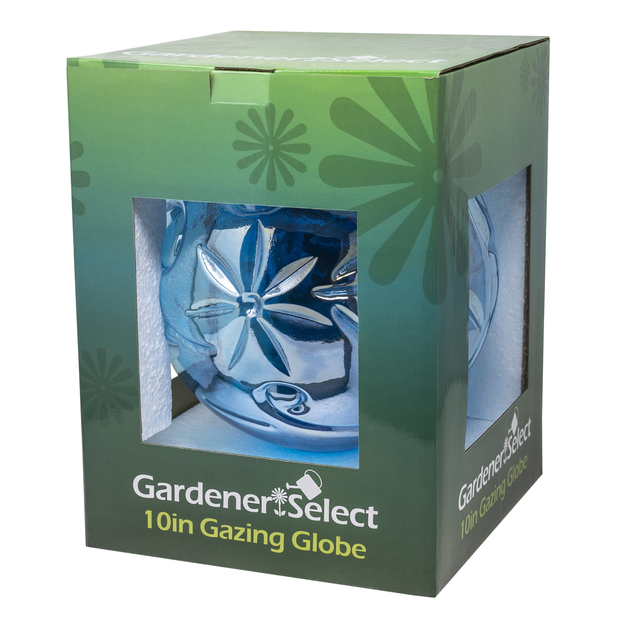 Metallic Green Gardeners Select A14BFG06 Glass Gazing Globe 10 