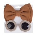 thumbnail image 2 of OJSFQUFP Childrens Sunglasses Headband Combo Set Baby Bubble Fabric Bow Hairband Sunglasses, 2 of 7