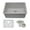 Galaxy White, variant on 23" x 18" Quartz Kitchen Sink, Single Bowl Sink, Drop-in Sink, Undermount Sink, Granite Kitchen Sink, Galaxy White Kitchen Sink, with Steel Grid and Basket Strainer Lexicon Platinum LP-2318-W