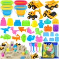 thumbnail image 1 of Beach Toys FHOZGECY 40 piezas con 4 vehículos de construcción de playa, 1 of 6