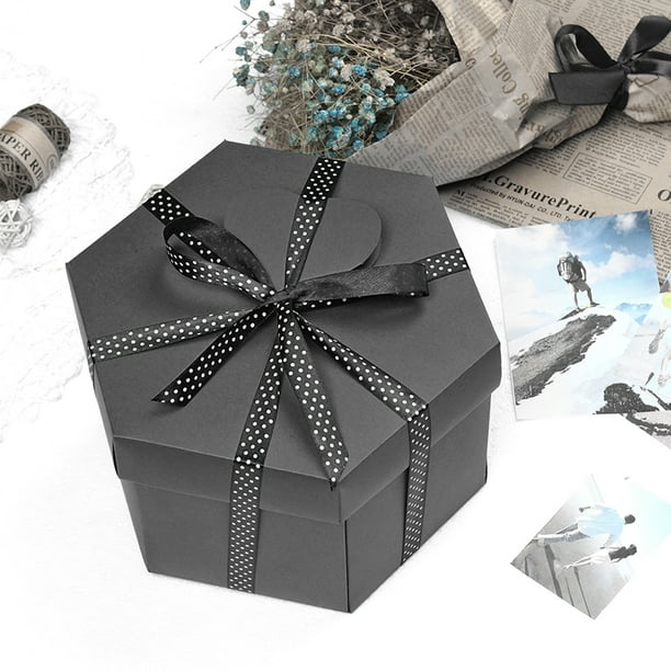 Sorpresa de cajas de explosión hexagonales álbum hechos a mano regalos de cumpleaños personalización personalización cosmética para aniversario presente