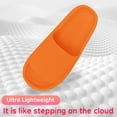 thumbnail image 3 of Orange Sandals for Women and Men,Non-Slip Bathroom Shower Sandals,Soft and Thick Sole Cloud Slippers, 3 of 8