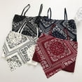 thumbnail image 2 of Savlot Women's Print Tie Back French Knot Hanky Hem Spaghetti Straps Handkerchief Cami Bandana Tube Crop Top, 2 of 6