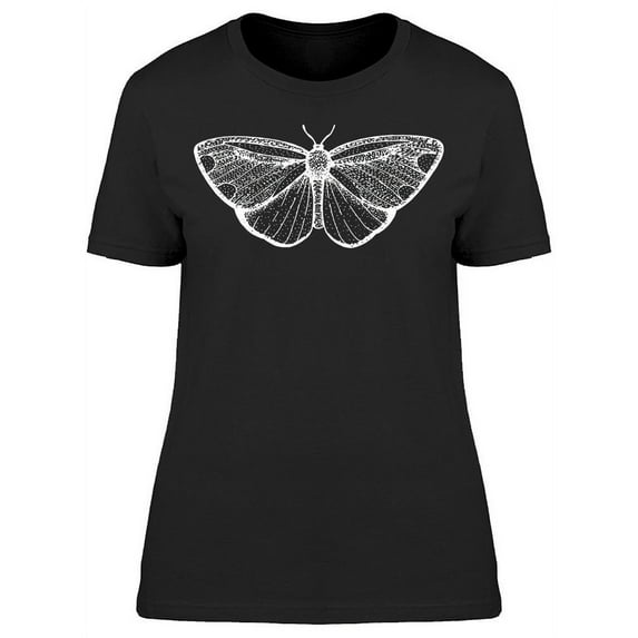 The Cinnabar Moth Hand Drawning T-Shirt Women -Image by Shutterstock, Female Large