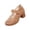 Brown_007, variant on Domuza Womens Perforated Mary Jane Block Heel Shoes, Adjustable Hook-and-Loop Strap Closed Toe Breathable Casual Comfortable Walking Footwear Brown 7.5（EU-39）