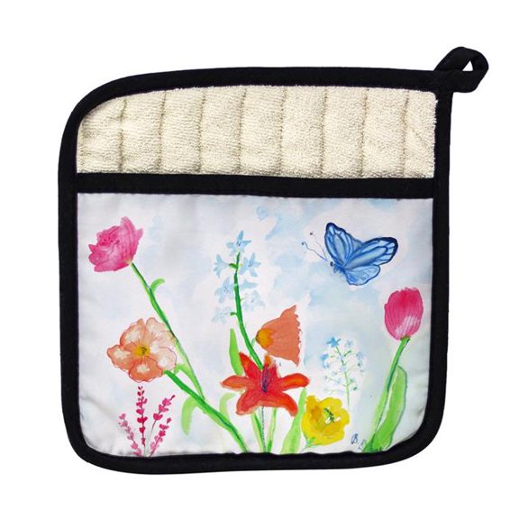 Betsy Drake PT1102 Pastel Garden Pot Holder