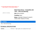 thumbnail image 2 of Shock Tower Brace - Compatible with 1964 - 1966 Ford Mustang 1965, 2 of 2
