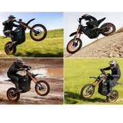 X-Pro 3500W Electric Dirt Bike for Adults E-Hawk Off-Road Pit Bike, 42 MPH Max Speed, Up to 48 Mile Range, Powerful Motor with 14/12 Tires!