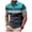 Blue, variant on Men's Short Sleeve Golf Shirts Big & Tall Striped Color Block Quick Dry Performance Moisture Wicking Athletic Tennis T-Shirt Casual Stylish Jersey Knit Summer Top
