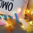 thumbnail image 3 of Cadena de luces LED con forma de pluma, guirnalda de luces con forma de pluma de pollo y pavo, decoración para habitación con forma de corazón para niña, 3 of 4