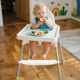 thumbnail image 2 of Shoreew Adjustable High Chair Footrest Non-Slip Plastic Step Stool for Toddlers Universal Baby Feeding Accessory for Most Dining Chairs, 2 of 6