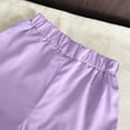 thumbnail image 5 of CYRBOKO Girls Outfit Sets, Short Sleeve Elastic Waist Soft Casual Two-piece Sets Purple Size 6-7 T, 5 of 6