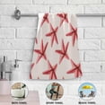 thumbnail image 4 of Watercolor Pink Starfish Hand Towels 2 PCS, Sea World Kitchen Towel Ultra Soft and Highly Absorbent,Decorative Fingertip Face Towel for Bathroom Hotel, 28.3"x14.4", 4 of 4