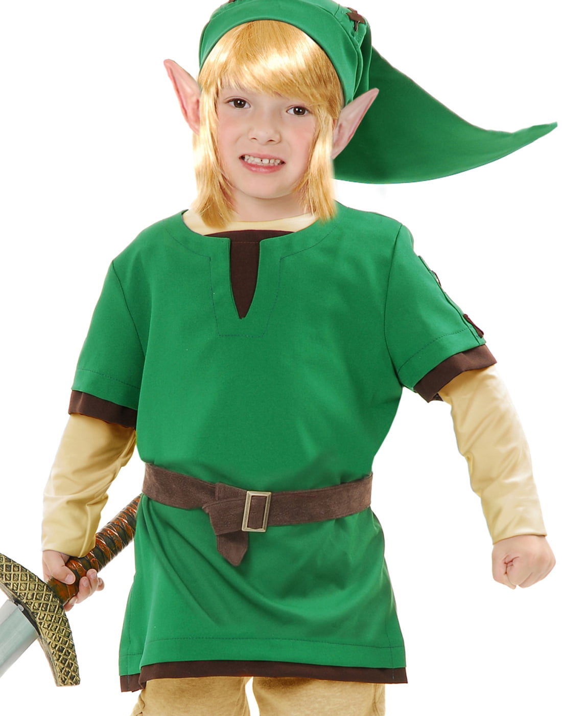 Charades Link Adult Elf Warrior Video Game Cosplay Halloween Costume 02539V 