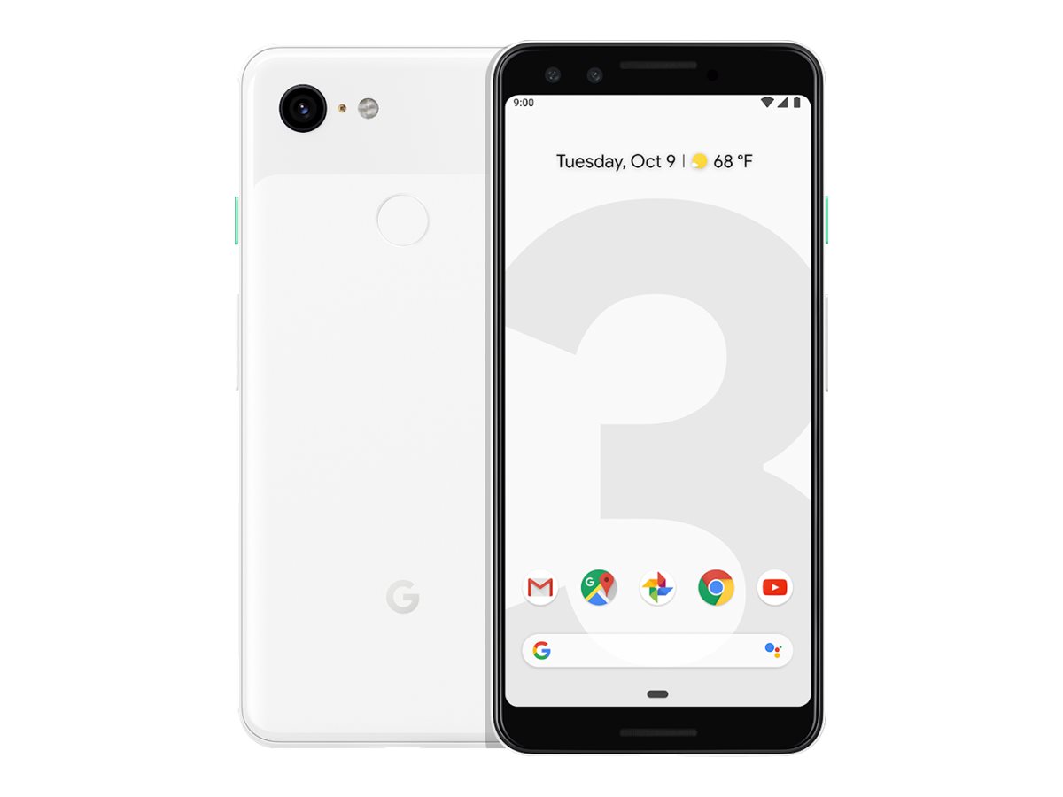 Google Pixel 3 ホワイト Google Pixel 3 - Smartphone - 4G LTE - 128 GB - 5.5
