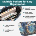 thumbnail image 3 of FORMRS Tote Bag for Women Quilted Large Capacity Travel Work Carry On Shoulder Handbag, Crystal Moon, 3 of 7
