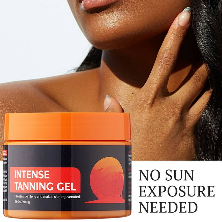 Bronze Intensive Tanning Shimmer Gel - 2025 New Tanning Gel, Natural intense tanning gel for Body, Accelerates the Instant Tan Process, Suited for All Skin Tones