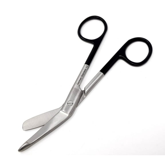 Black Handle Color Lister Bandage Scissors 5.5", Stainless Steel