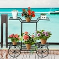 thumbnail image 4 of Gymax 6-Tier Garden Cart Stand Flower Rack Display Decor Flower Pot Plant Holder, 4 of 10