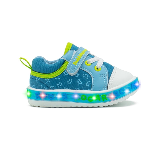 Tenis Bubble Gummers® Para Niños Con luces Dinosaurios 12-17 azul 17
