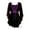 Black/Purple, variant on Dare To Wear Victorian Gothic Boho Women's Plus Size Bewitched Corset Top 1x - 5x