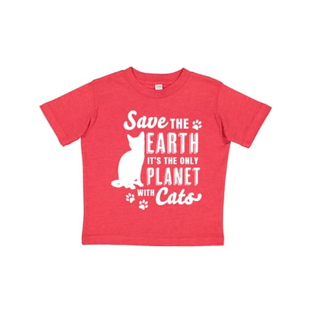 

Inktastic Save the Earth It s the Only Planet with Cats with Pawprints Gift Toddler Boy or Toddler Girl T-Shirt