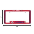 thumbnail image 3 of Los Angeles Basketball Clippers (Set of 2) Chrome Metal License Plate Frames, 3 of 6