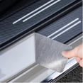 thumbnail image 4 of Car Door Sill Protector Carbon Fiber Threshold Stickers compatible Fiat 500 500l 500x 500c 500e Abarth Grande Panda Punto Tipo Bravo, 4 of 5