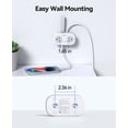 thumbnail image 4 of ORICO Travel Power Strip, 4 Outlets 3 USB Ports (1 USB C) with 4FT Wrap-Around Extension Cord, Compact Cruise Approved Power Strip No Surge Protector, Flat Plug for Hotel Dorm Essentials(White), 4 of 8