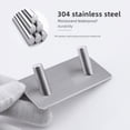 thumbnail image 1 of Gancho adhesivo creativo de metal para baño o cocina, de acero inoxidable negro, para colgar en la pared trasera de la puerta, sin perforaciones, 1 of 3