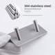 thumbnail image 1 of Gancho adhesivo creativo de metal para baño o cocina, de acero inoxidable negro, para colgar en la pared trasera de la puerta, sin perforaciones, 1 of 3