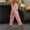 Pink, variant on Aoiroe Women Casual Lightweight Drawstring Elastic Waist Pants with Pockets Blackish Green L