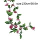 thumbnail image 2 of Guirnalda de girasol artificial de 18 cabezas, simulación de flor, vid, colgante de pared, plástico, flor falsa, ratán, rosa AweSitey HA8325-02B, 2 of 6