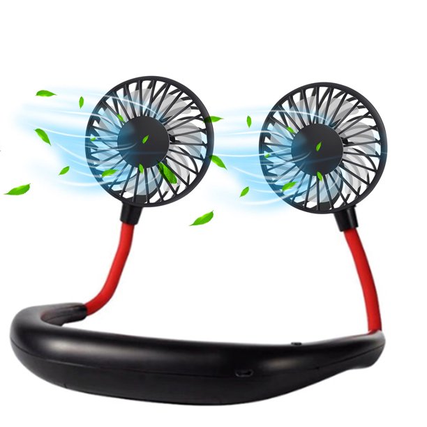 Txlixc Ventilador portátil de cuello, ventilador de cabeza de refrigeración portátil recargable USB Txlixc moda