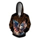 thumbnail image 2 of Sudadera con capucha holgada de otoño e invierno para hombre, sudadera con capucha para hombre, sudadera con estampado de águila genial para hombre, ropa Harajuku para hombre, 2 of 4