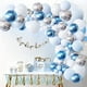 thumbnail image 2 of Kit de de Guirnalda de Globos Azules para Baby Shower, de Globos de 107 Piezas con Decoraciones de Globos de LáTex Azul, Blanco y Plateado, 2 of 5