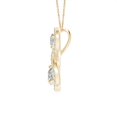 thumbnail image 2 of ANGARA Natural Double Diamond Infinity Pendant in 14K Yellow Gold for Women (Size-4mm| Color-K| Clarity-I3) | April Birthstone, Anniversary, Jewelry Gift for Women | Natural Diamond Necklace, 2 of 7