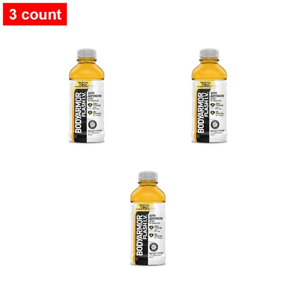 BODYARMOR Flash I.V. Tropical Punch Sports Drink Bottle 20 fl oz - 3 count