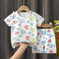 thumbnail image 2 of mgoYE Baby Girl Clothes 3-6 Months Baby Boy Outfits Sleeveless Patchwork T-Shirt + Shorts Set 2Pcs Summer Gift|Light Yellow 6-12 Months, 2 of 4
