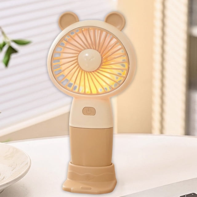 Ventilador de mano Mini USB recargable Ventilador pequeño portátil para exteriores Ventilador pequeño para estudiantes Ventilador recargable de plástico